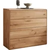 Kommode 100x91cm "Messina" Wildeiche massiv 4SK