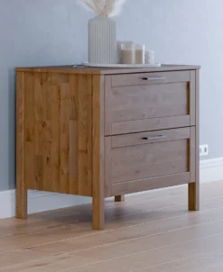 Kommode 100x76cm "Skagen" Wildeiche massiv geölt