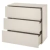 Kommode 92x86cm 'Wynwood' Wildeiche & MDF creme
