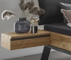 Nachtkonsole 45cm 'Phoenix' Wildeiche geölt