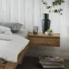 Nachtkonsole rechts 48x16cm 'Astoria' Wildeiche geölt