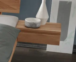 Nachtkonsole rechts 48x16cm 'Laura' Kernbuche geölt