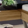 Nachttisch 45cm links 'Fiona & Leon' Wildeiche geölt hängend