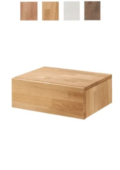 Nachttisch 4 Holzfarben zur Auswahl 'Grace' 45cm Massivholz Kernbuche natur geölt