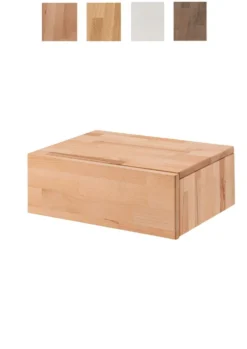 Nachttisch 4 Holzfarben zur Auswahl 'Grace' 45cm Massivholz Kernbuche natur geölt
