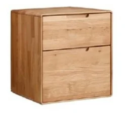 Nachttisch Komforthöhe 51x58cm "Kent" Wildeiche massiv