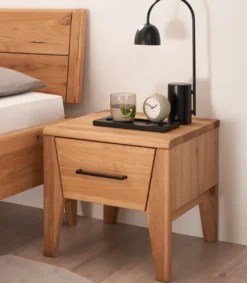 Nachttisch 45x42cm 'Ancona' Wildeiche teilmassiv geölt
