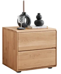Nachttisch 51x45cm "Messina" Wildeiche massiv