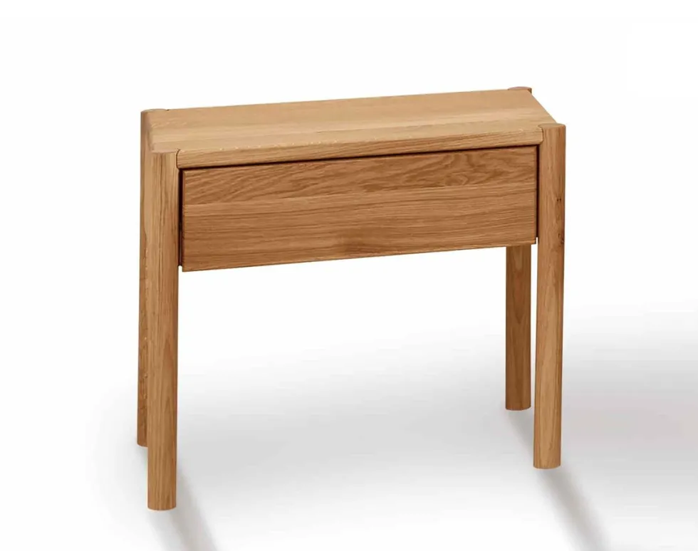 Nachttisch 45x41cm 'Modena' Wildeiche massiv