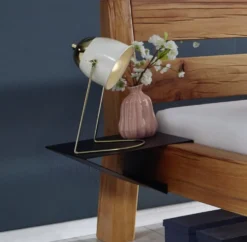 Nachttisch 30x13cm 'Theresa' Metall schwarz