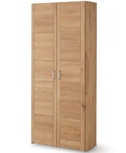 Regal mit hohen Türen 80x186cm 'Como' Wildeiche oder Kernbuche geölt Wildeiche