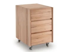 Rollcontainer 40cm 'Athen' Wildeiche oder Kernbuche geölt Wildeiche