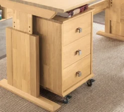 Rollcontainer 40cm 'Lars' Kernbuche geölt
