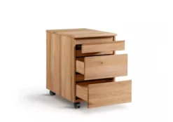 Rollcontainer 43x65cm 'Office' Wildeiche geölt