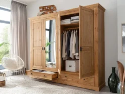 Schlafzimmer II 'Anne' Kiefer eichefarbig SZ-0079