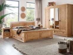 Schlafzimmer II 'Anne' Kiefer eichefarbig SZ-0079