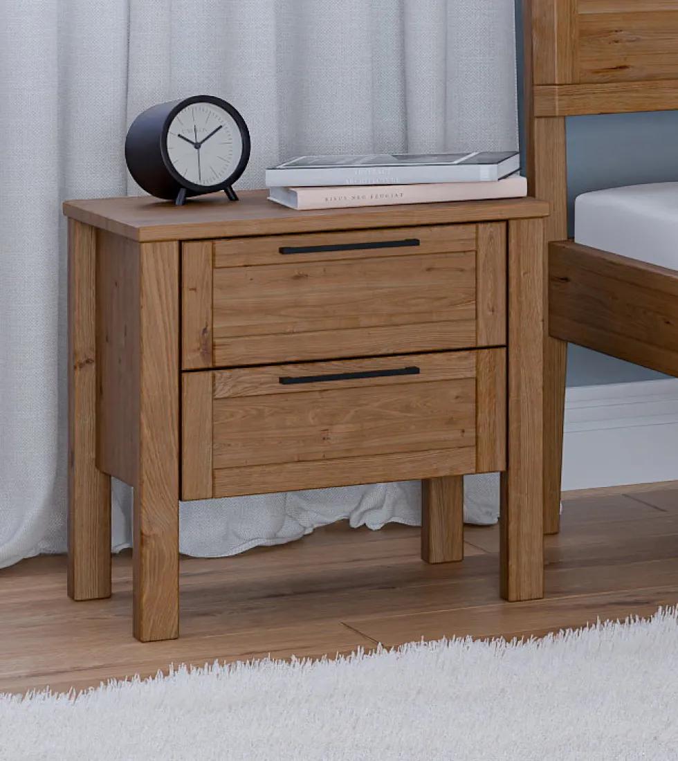 Schlafzimmer komplett "Skagen" Wildeiche massiv geölt