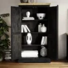 Schrank 98x176cm 'Mumbai' Mango natur & schwarz
