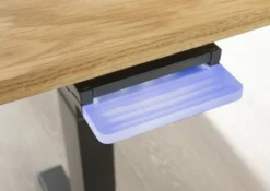 Schreibtisch 140cm höhenverstellbar 'Lyon' Kernbuche geölt