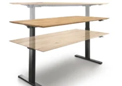 Schreibtisch 140cm höhenverstellbar 'Lyon' Eiche geölt