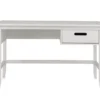 Schreibtisch 129cm "Maja" Kiefer massiv weiß lackiert