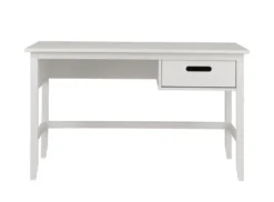 Schreibtisch 129cm "Maja" Kiefer massiv weiß lackiert