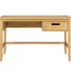 Schreibtisch 129cm "Maja" Kiefer massiv laugenfarbig