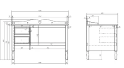 Schreibtisch 120cm
