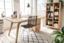 Schreibtisch mit Schubkästen 160cm 'San Diego' Wildeiche geölt massiv