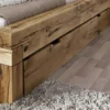 Schubkasten für Bett 140/160cm "Manuel/Daniel" Wildeiche massiv BE-0405