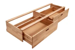 Schubladen-Set für Bett 'Grace' 2er-Set Wildeiche geölt