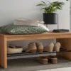 Schuhbank 120x45cm 'Stockholm' Buche massiv