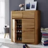 Schuhschrank 100x111cm 'Bayreuth' Kernbuche massiv
