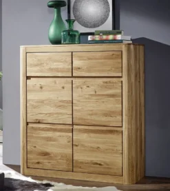 Schuhschrank 100x111cm 'Bayreuth' Wildeiche massiv
