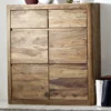Schuhschrank 100x111cm "Indian Sunset" Sheesham