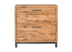 Schuhschrank 90x90cm 'Lima' Wildeiche massiv