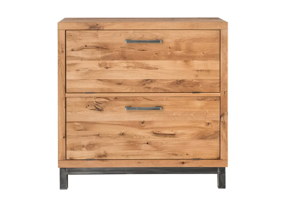 Schuhschrank 90x90cm 'Lima' Wildeiche massiv