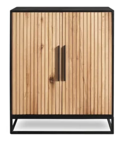 Schuhschrank 88x105cm 'Namibia' Eiche & Mango schwarz