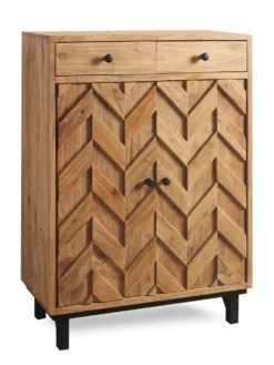 Schuhschrank 88x120cm 'Ontario' Akazie massiv