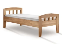 Seniorenbett verschiedene Breiten und Längen Wildeiche massiv "Maira II" 90 cm 220 cm