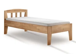 Seniorenbett verschiedene Breiten und Längen "Maira I" Wildeiche massiv 100 cm 220 cm
