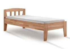 Seniorenbett verschiedene Breiten und Längen Kernbuche massiv "Maira I" 90 cm 200 cm