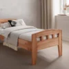 Seniorenbett verschiedene Breiten und Längen Kernbuche massiv "Maira II" 100 cm 200 cm