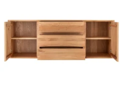 Sideboard 180cm hängend oder stehend 'San Diego' Wildeiche geölt massiv stehend