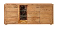 Sideboard inkl.Beleuchtung 175x78cm 'Sadar' Akazie massiv