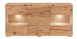 Sideboard mit Beleuchtung 180cm 'Montana' Kernbuche geölt