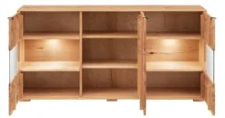 Sideboard mit Beleuchtung 180cm 'Montana' Kernbuche geölt