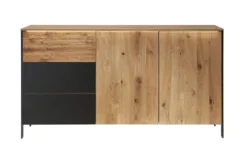 Sideboard mit Beleuchtung 155x84cm 'Boston' Wildeiche geölt