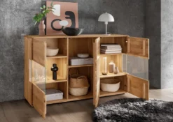 Sideboard mit Glastüren 150cm 