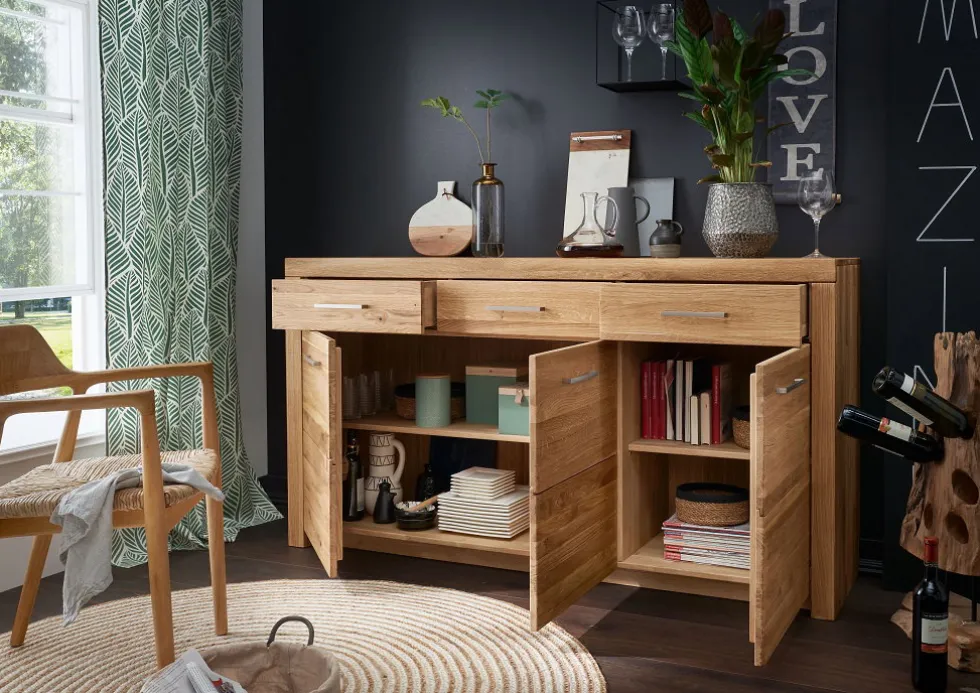 Sideboard 170x92cm "Dover" Wildeiche geölt WZ-0169